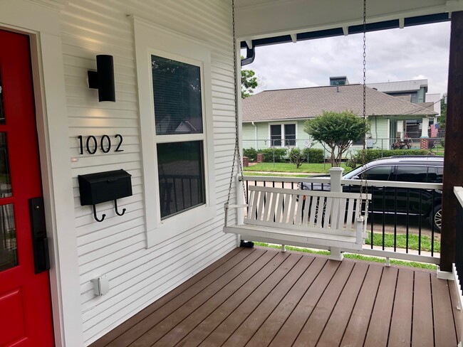 Front porch with swing - 1004 Adele St