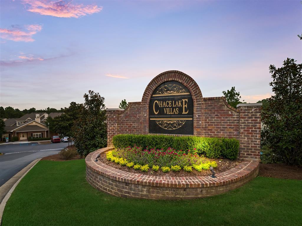 Front entrance sign of Chace Lake Villas - Chace Lake Villas