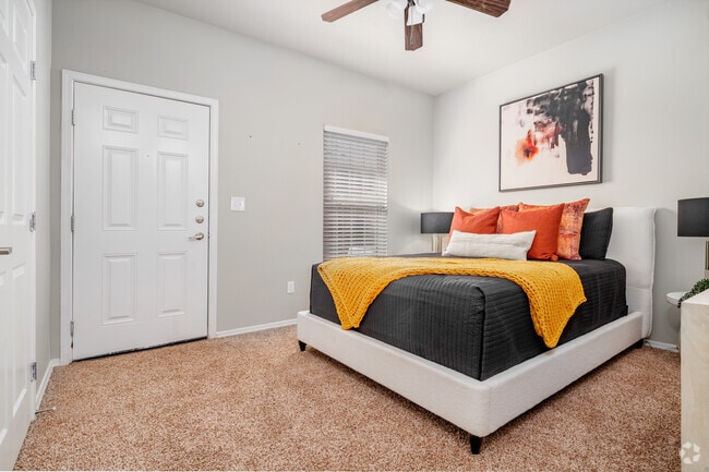 1BR, 1BA _ 634SF - Bedroom - Arroyo Seco Villas