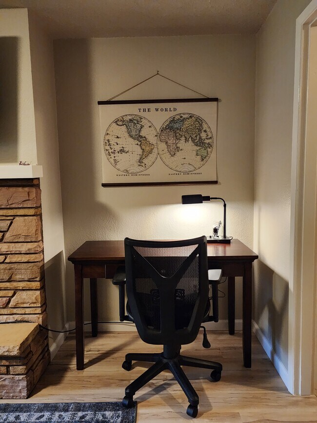 Desk with ergonomic chair - 1216 Fairmount Ave S