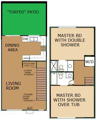 2 Story Townhouse style - 240 Union Ave