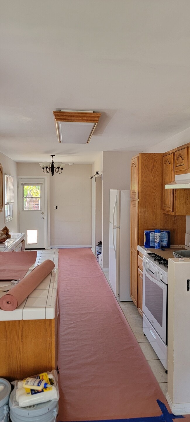 Kitchen with door to backyard - 1662 E Ocean Ave