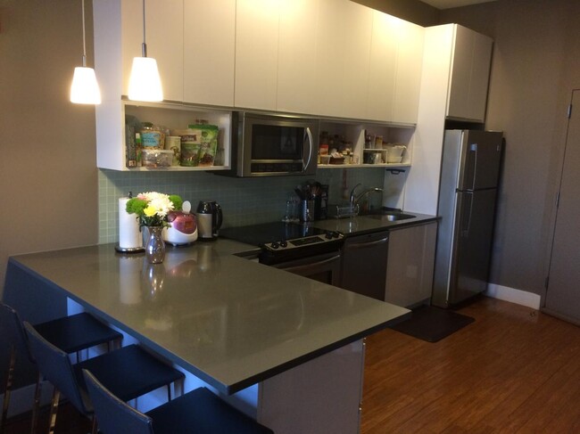 Kitchen with Breakfast Bar - 217 Newark Ave