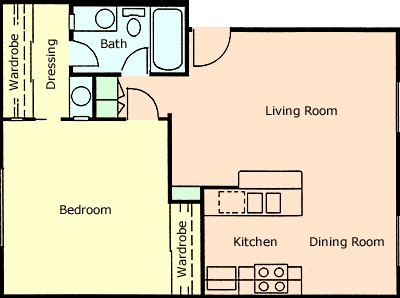 1HAB/1BA - Woodlake