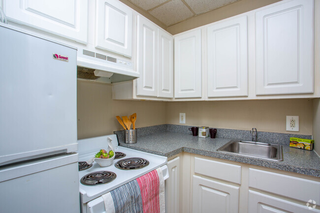 Studio Kitchen - Walnut Square Apartments