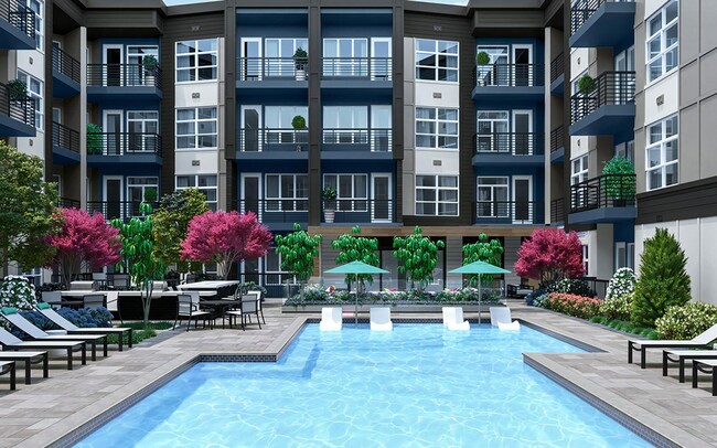 Resort Style Pool - NoDa Flats