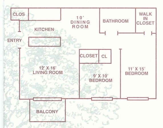 Oak Hill Apartments – Two Bedroom