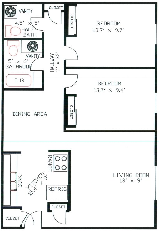 2/2 - L J Apartments
