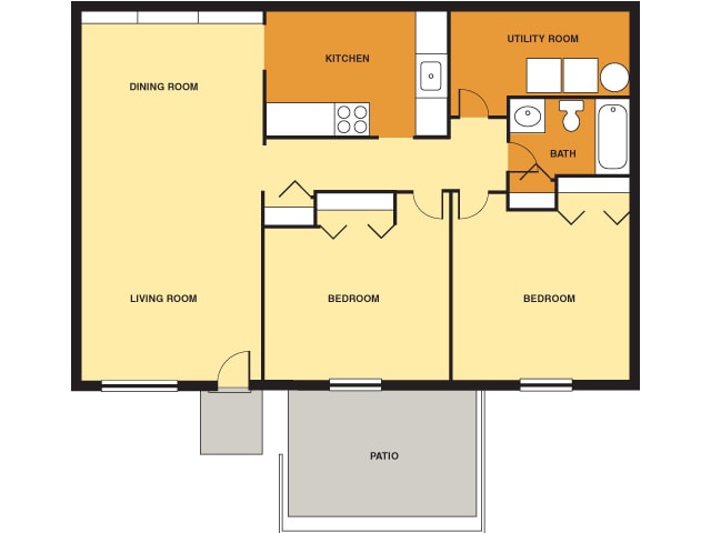 Heatherwood of Ravenna – 2 Bedroom 1 Bath