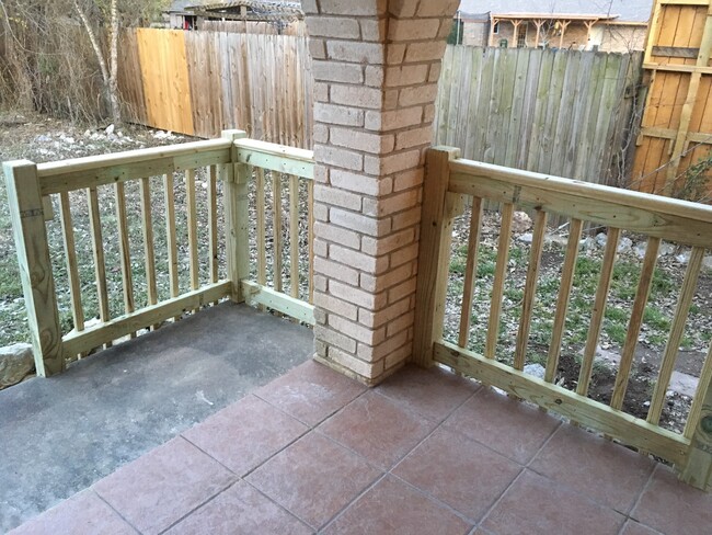 Fenced porch - 1000 Ranchero Road