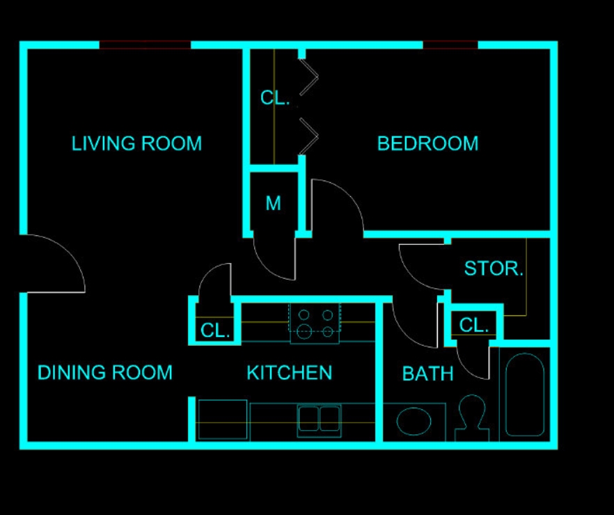 1BR/1BA - Drakewood Apartments