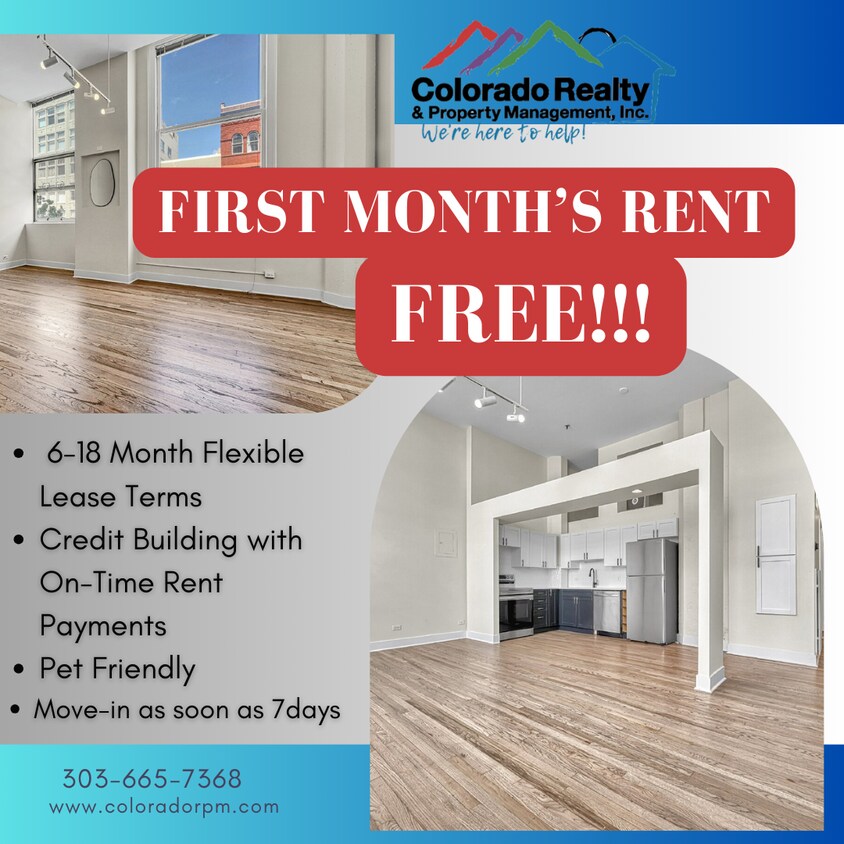 $1,550.00, 1 bed1 bath Updated Condo located in the heart of Denver - $1,895.00, 1 bed1 bath Updated Condo locat...