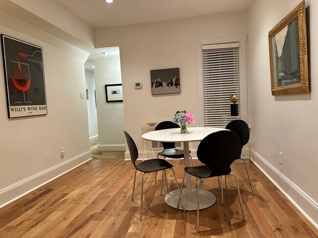 Dining area with recessed lighting - 3042 R St NW