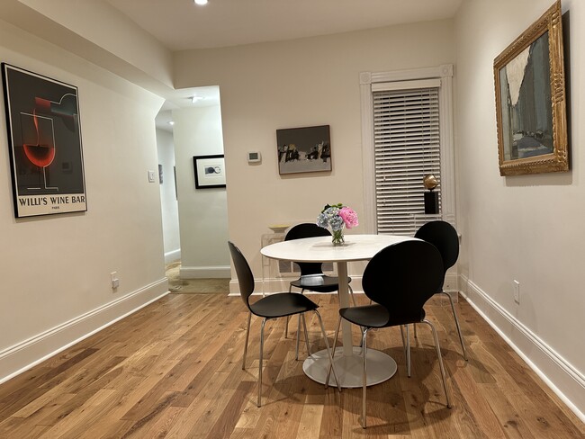Dining area with recessed lighting - 3042 R St NW