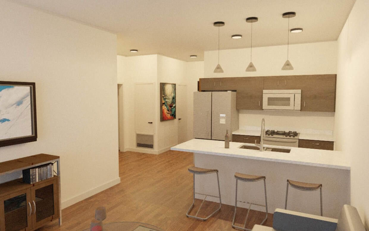 Foto del edificio - Modern 2-Bed, 2-Bath Apartment in the Hear...