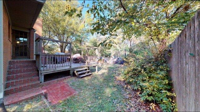 Backyard with Deck - 5538 Rich Rd