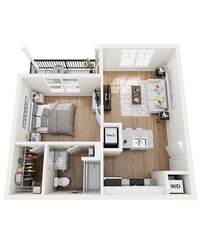 Plano de planta - Exchange at Blair Stone