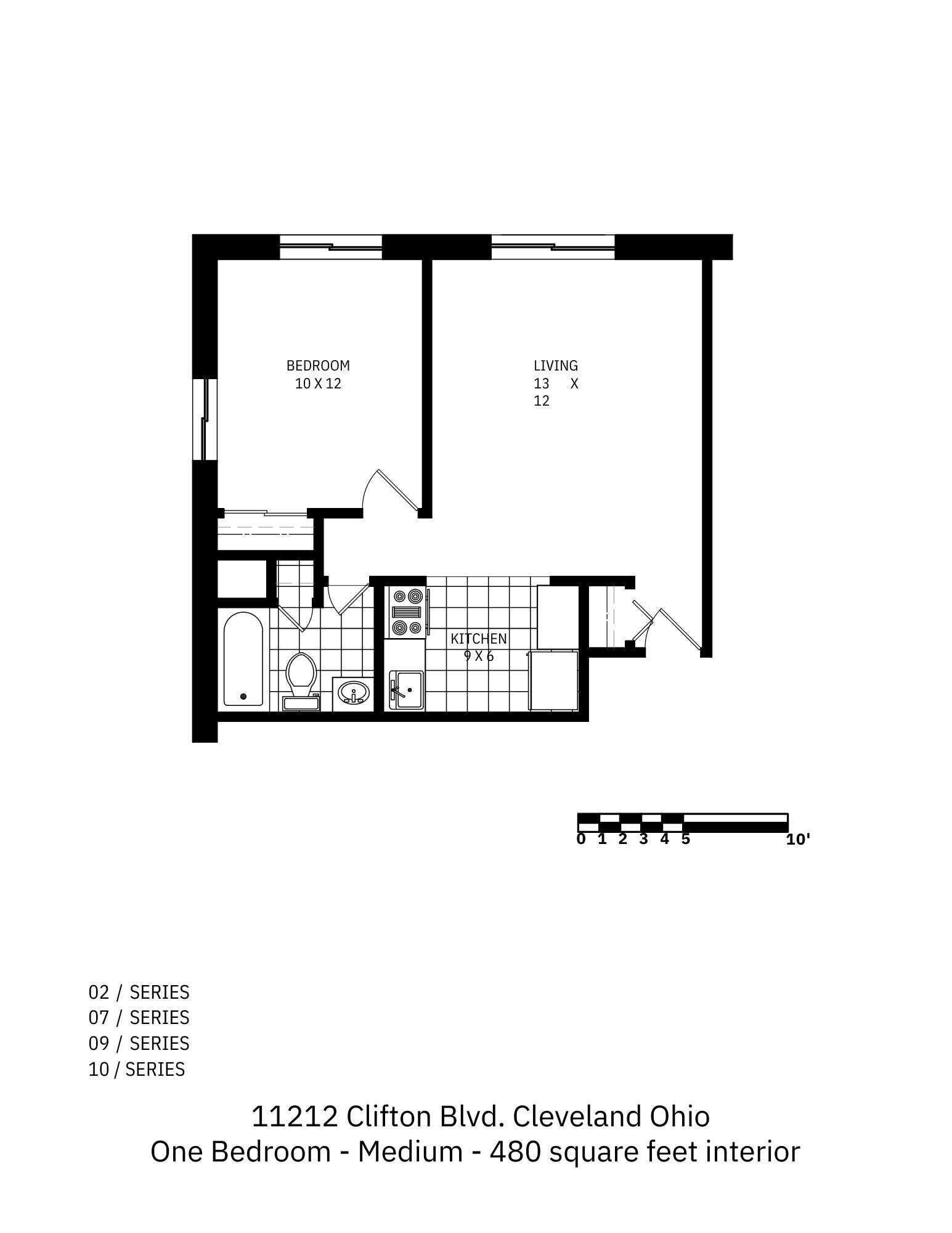 Clifton Park & Clifton House – 1 Bedroom Standard