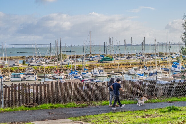 San Mateo Recreation Area is situated next to a marina.