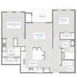 2 Bed, 2 Bath - 1090 SF