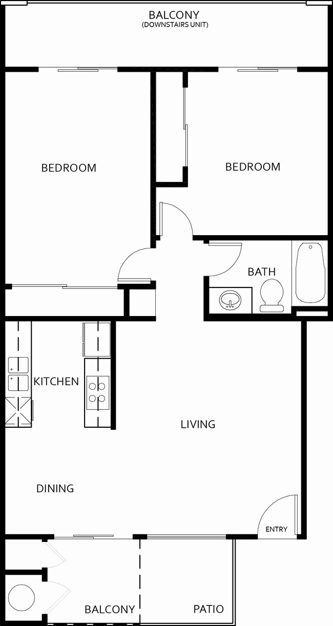 Floorplan - Pacific Winds Apartments