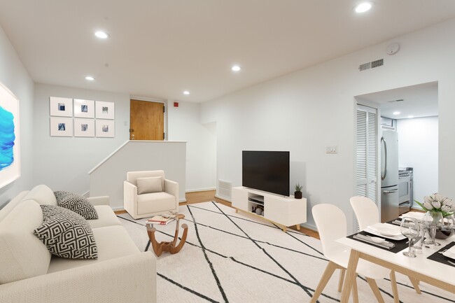 Virtually Staged Living Room - 1035 Spruce St