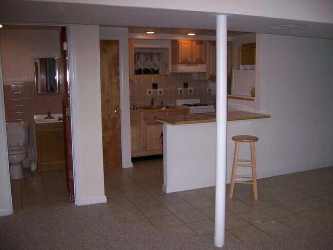 view of kitchen and bath from livingroom - 11290 Lucasville Rd