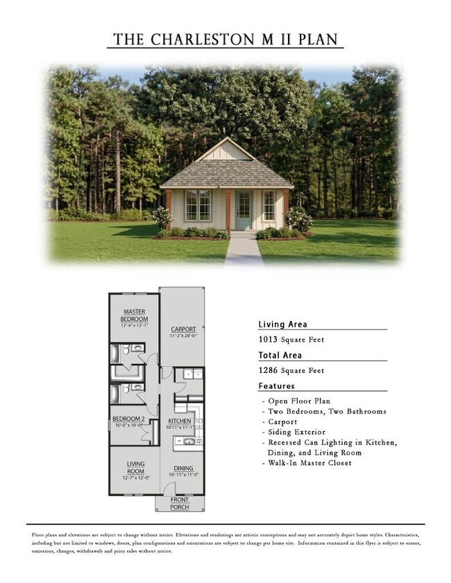 Plano de planta - Maple Grove Cottages