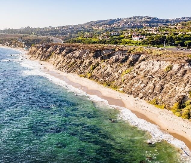 Cliffs along the ocean