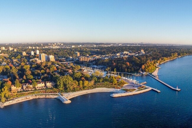 An aerial view of beautiful Oakville.