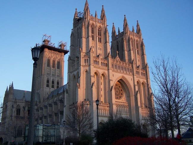 The historic Washington National Cathedral was built in 1907