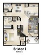 The Brixton (1 Bed / 1 Bath / Sunroom or Patio)