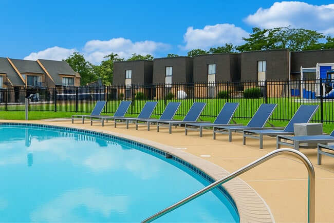 Outdoor Pool - The Crossings at Neshaminy Apartments