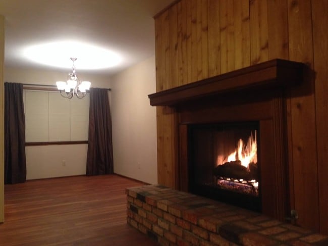 Fireplace looking into dining room - 1245 Colusa St