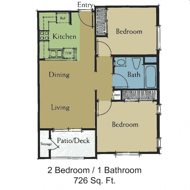 2BR/1BA - Vintage Canyon Senior Apartments