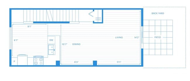 2nd floor layout - 2838 Livingstone Av