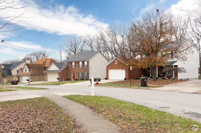 Some subdivisions in Paris feature rolling hills and winding roads with cul-de-sac living.