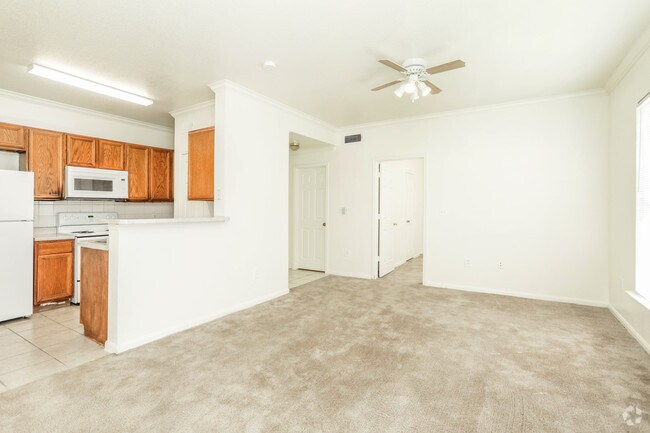 Sala de estar y cocina - Vickery Parc Apartments