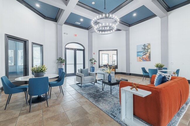 Community clubhouse with luxury plush seating - The Bryx at Kingwood