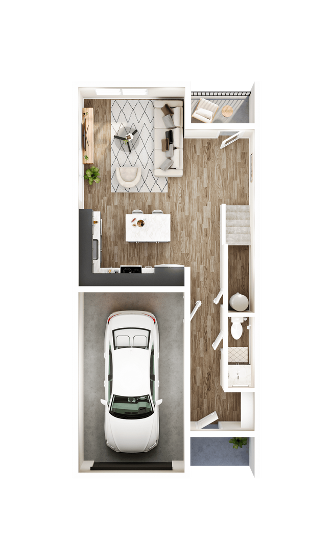 Plano de planta - Diamond Park Townhomes