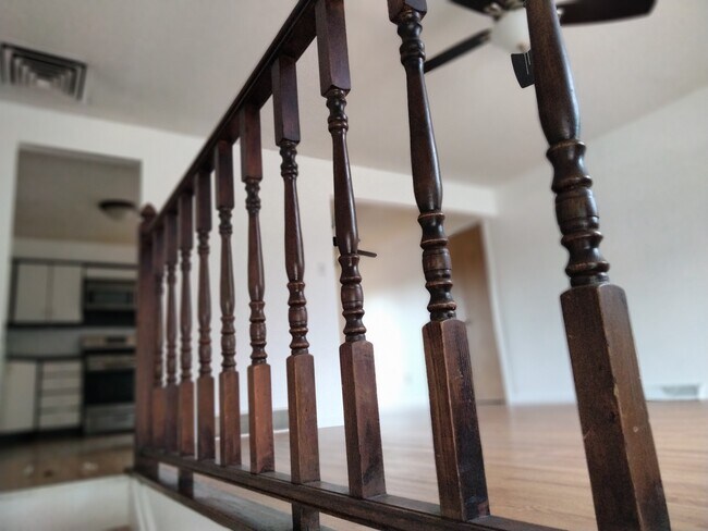 A few steps up from the front door - 1412 Lamplighter Dr