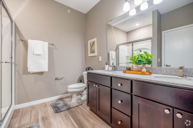 2BR, 2BA - 1,014SF - Primary Bathroom - Liberty Flats
