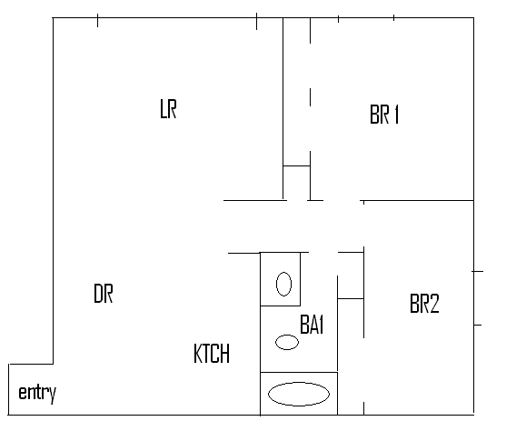 2BR/1BA - Ridgedale Square Apartments