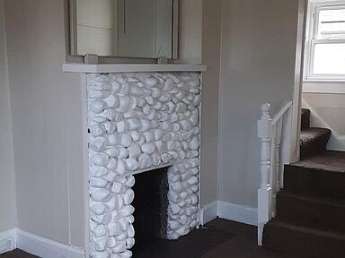 faux fireplace for decorative purpose - 1353 Honodle Ave