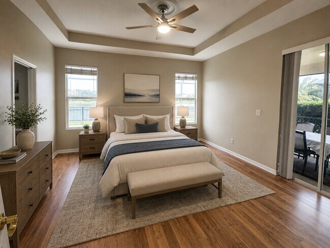 Dormitorio principal decorado virtualmente - 12426 23rd St E