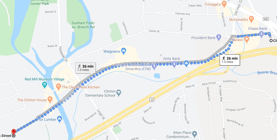 close to express bus to NY - 47 W Main St