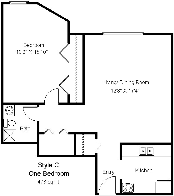 Plano de planta - Rivertown Commons