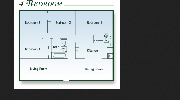 Plano de planta - Dudley Court Apartments