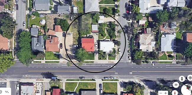 Aerial view of the property; this unit has a basement unit below - 24604 University Ave