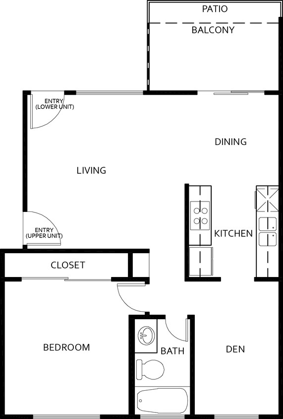 Plano de planta - Brookside Square Apartments